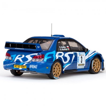 Carro Sun Star Subaru Imprenza Wrc07 #3 R.kubica Escala 1/18 - Azul