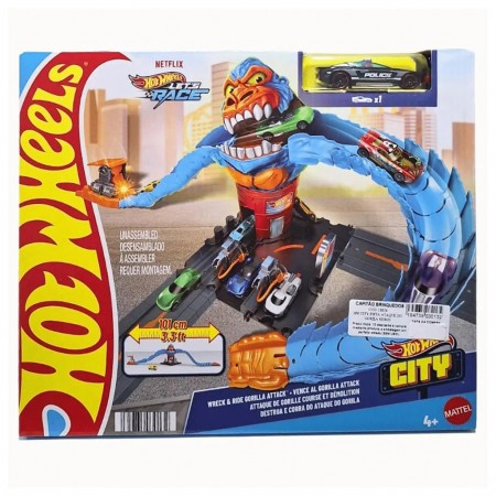 Pista Hot Wheels City - Wreck & Ride Gorilla Attack (0132)