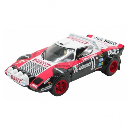Carro Sun Star Lancia Stratos Hf #5 F.bacche 1978 Escala 1/18 - Preto