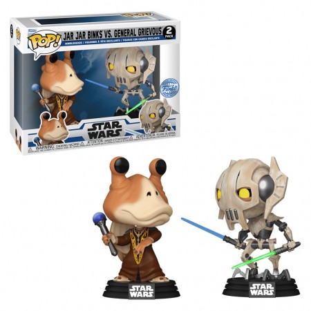 Funko Pop Star Wars: Clone Wars Exclusive - Jar Jar Binks. General Grievous 2-pack (76862)