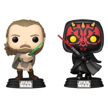 Funko Pop Star Wars Exclusive - Qui-gon Jinn Vs. Darth Maul 2-pack (77601)