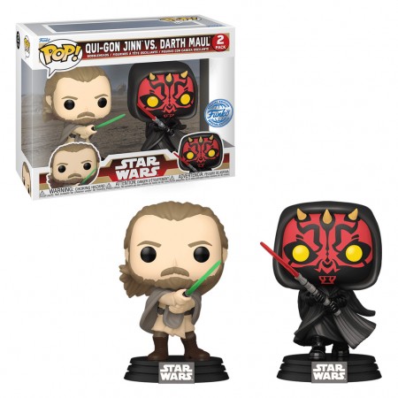 Funko Pop Star Wars Exclusive - Qui-gon Jinn Vs. Darth Maul 2-pack (77601)