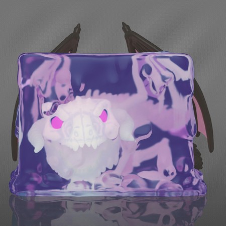 Funko Pop Deluxe Dungeons & Dragons Exclusive - Gelatinous Cube With Dracolich 1069 (glows In Teh Dark)