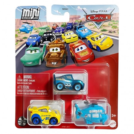Carrinhos Mattel Mini Racers Pixar: Cars 3-pack (htr07)