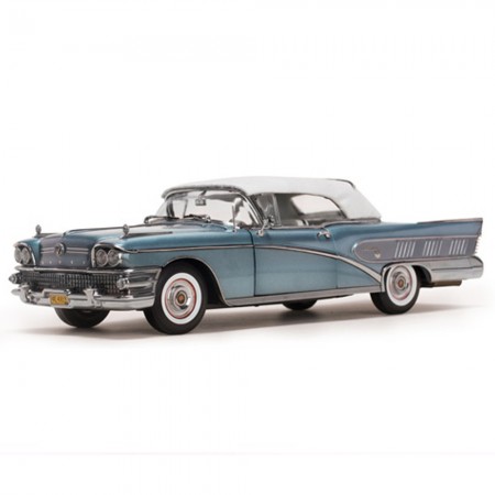 Carro Sun Star Buick Lmtd C.convers 1958 Escala 1/18 - Azul