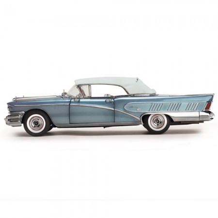 Carro Sun Star Buick Lmtd C.convers 1958 Escala 1/18 - Azul