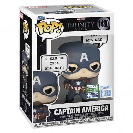 Funko Pop Marvel The Infinity Saga Wondrous Convention 2025 Exclusive - Captain America 1480