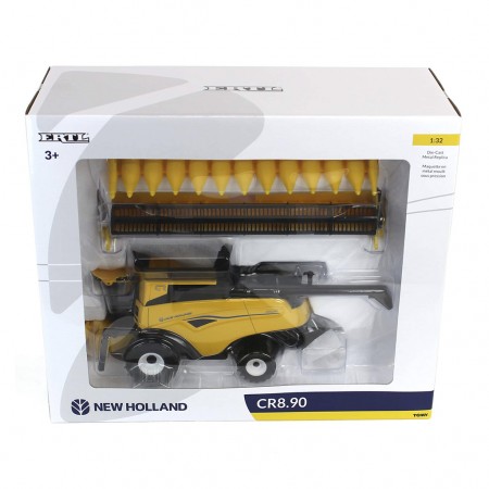 Colheitadeira New Holland Cr8.90 Combine Com Draper & Grain Heads - Escala 1/32 (13974)