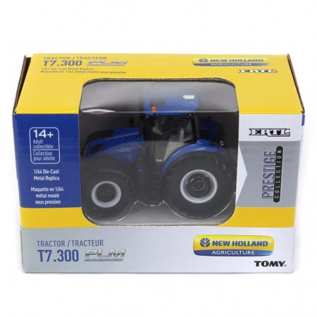 Trator Ertl New Holland T7.300 Com Plm Intelligence: Prestige Collection - Escala 1/64