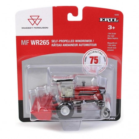 Trator Ertl Massey Ferguson Mf Wr265 Self-propelled Windrower - Escala 1/64 (16449v)
