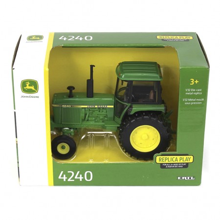 Trator Ertl John Deere 4240: Replica Play - Escala 1/32 (45921)