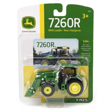Retroescavadeira Ertl John Deere 7260r - Escala 1/64