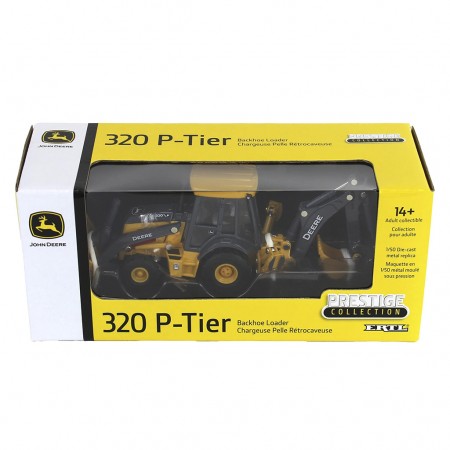 Retroexcavadeira John Deere P-tier: Prestige Collection - Escala 1/50