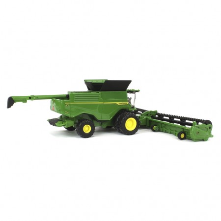 Conjunto de Colheita John Deere 1:64  X9 1100 Combine, Trator 8r 370, Grain Cart e Caminho Com Carreta  Ertl Replica Play (45955)