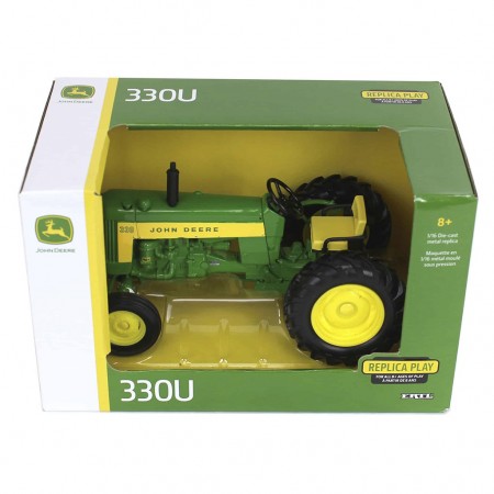 Trator Ertl John Deere 330u: Replica Play - Escala 1/16 (45984)
