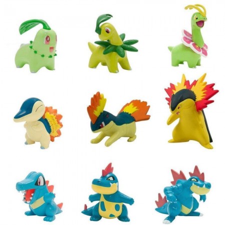 Boneco Tomy Pokemon 9 Pack Figures - Johto Starter Pack 19052
