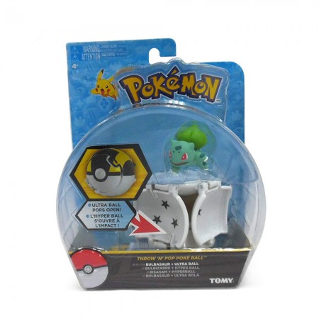 Boneco Tomy Pokemon Bulbasaur + Ultra Bola T19110