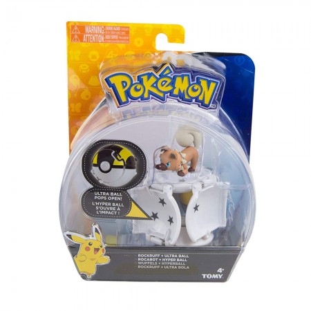 Boneco Tomy Pokemon Rockruff + Ultra Bola T19113