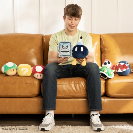 Pelucia Tomy Mega Plush Mocchi-mocchi- Super Mario 6 - Bob-omb (12882b)