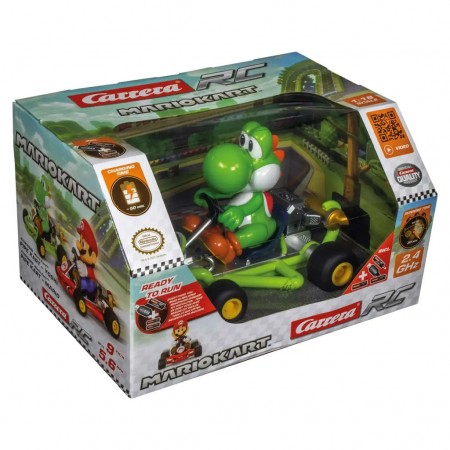 Carrinho Controle Remoto Carrera Mario Kart 1/18 - Yoshi Pipe (6764)