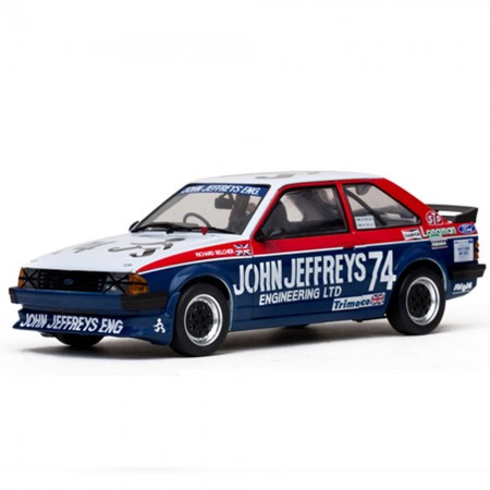 Carro Sun Star Ford Escort 1600i #74 J.jeffreys Escala 1/18 - Azul Branco e Vermelho