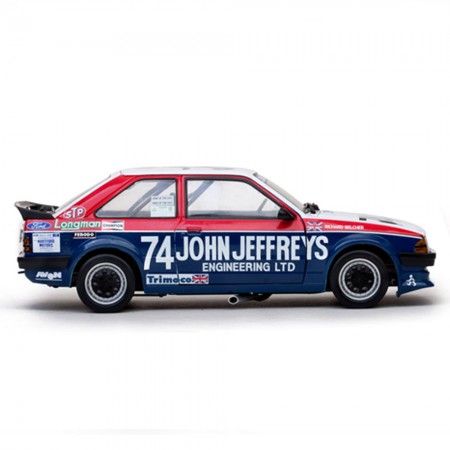 Carro Sun Star Ford Escort 1600i #74 J.jeffreys Escala 1/18 - Azul Branco e Vermelho