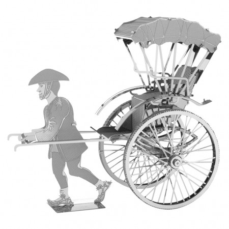 Miniatura de Montar Metal Earth - Japanese Rickshaw (mms120)