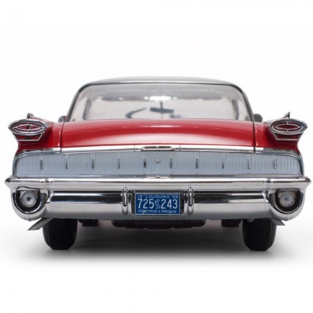 Carro Sun Star Oldsmobile 98 H.top 1959 Escala 1/18 - Cinza e Vermelho