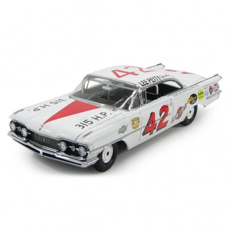 Carro Sun Star Oldsmobile 88 #42 Lee Petty 1959 Dayt 1959 Escala 1/18 - Branco
