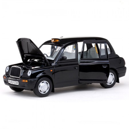 Carro Sun Star London Taxi Tx4 2006 Escala 1/18 - Preto