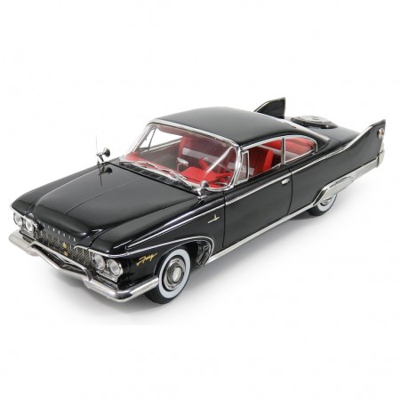 Carro Sun Star - 1960 Plymouth Fury Hard Top Preto - Escala 1:18