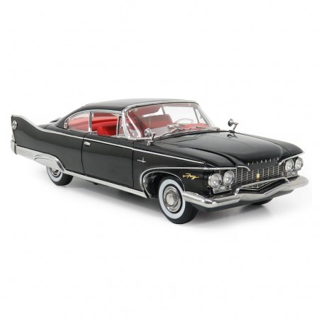 Carro Sun Star - 1960 Plymouth Fury Hard Top Preto - Escala 1:18