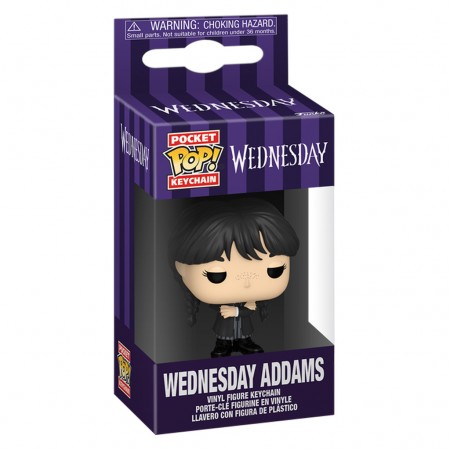 Chaveiro Funko Pop Keychain Television Wednesday (wandinha) - Wednesday Addams (86677)