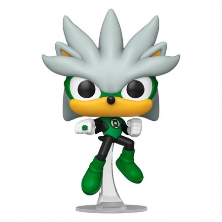 Funko Pop Heroes Dc X Sonic The Hedgehog Exclusive - Silver As The Green Lantern 592