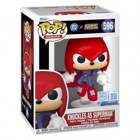 Funko Pop Heroes Dc X Sonic The Hedgehog Exclusive - Knuckles As Superman 596