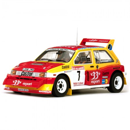Carro Sun Star Mg Metro 6r4 #7 D.aurio 1986 Escala 1/18 - Vermelho