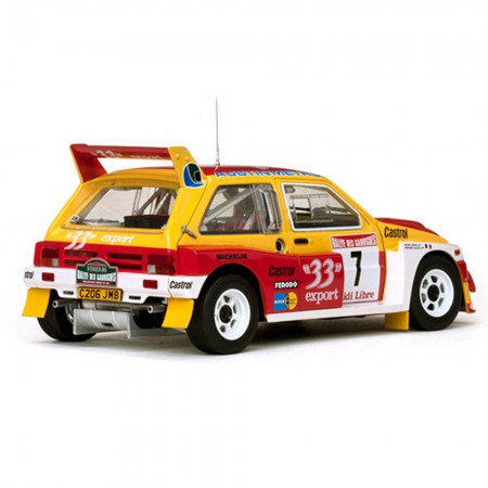 Carro Sun Star Mg Metro 6r4 #7 D.aurio 1986 Escala 1/18 - Vermelho