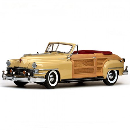 Carro Sun Star Chrysler Town & Country 1948 Escala 1/18 - Marrom