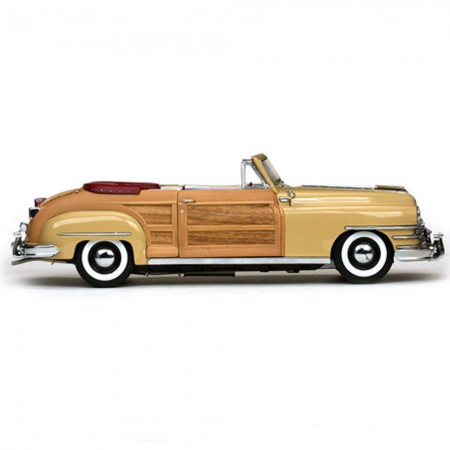 Carro Sun Star Chrysler Town & Country 1948 Escala 1/18 - Marrom