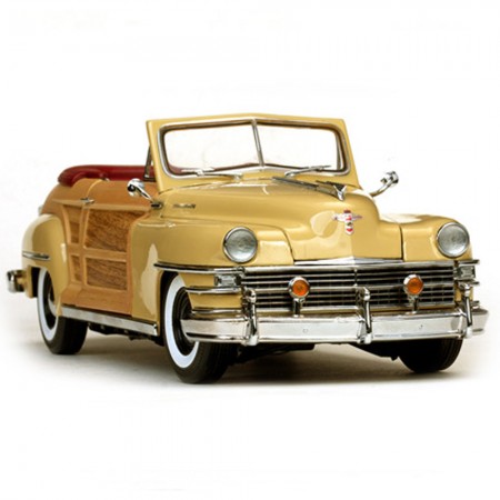 Carro Sun Star Chrysler Town & Country 1948 Escala 1/18 - Marrom