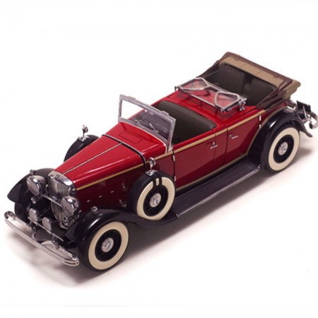 Carro Sun Star Ford Lincoln Kb T.down R 1932 Escala 1/18 - Vermelho