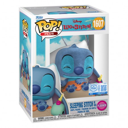 Funko Pop Plus Disney Lilo & Stitch Exclusive - Sleeping Stitch In Box 1607 (flocked)