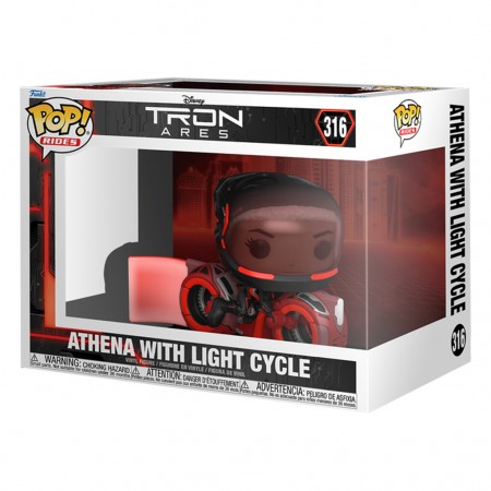 Funko Pop Rides Disney Tron: Ares - Athena With Light Cycle 316