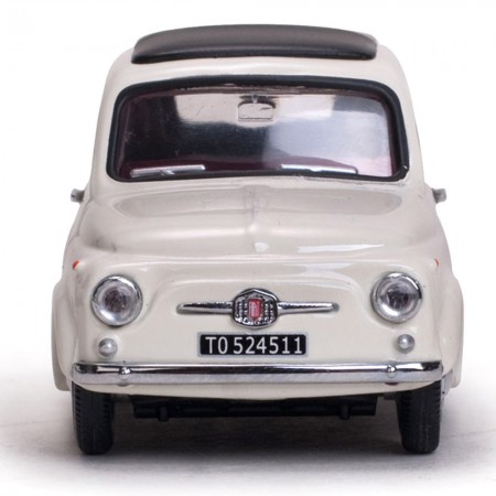 Carro Vitesse Fiat 500d Bianco 1965 Escala 1/43 - Branco