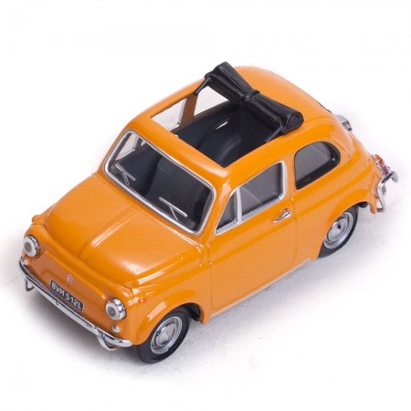 Carro Vitesse Fiat 500l Giallo Positano 1968 Escala 1/43 - Laranja