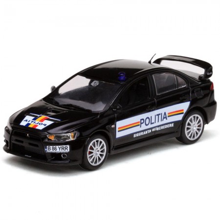 Carro Vitesse Mitsubishi Lancer Evo X Romain Pol Escala 1/43 - Preto