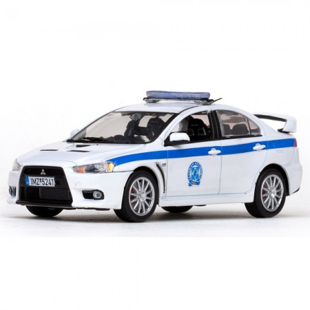 Carro Vitesse Mitsubishi Lancer Evo X Greece Pol Escala 1/43 - Branco