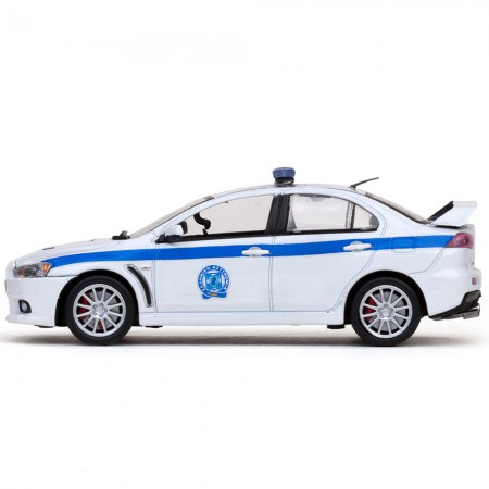 Carro Vitesse Mitsubishi Lancer Evo X Greece Pol Escala 1/43 - Branco
