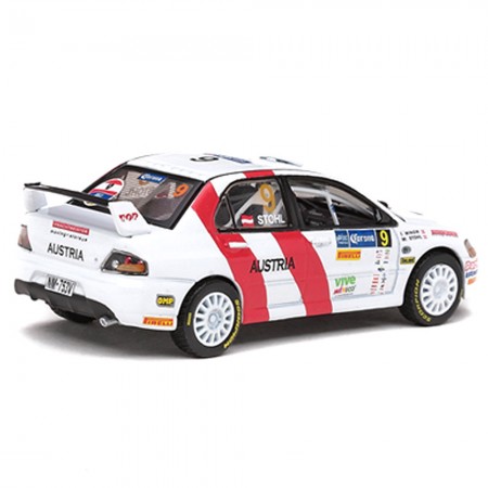 Carro Vitesse Mitsubishi L.evo #9 M.stohl 2009 Escala 1/43 - Branco