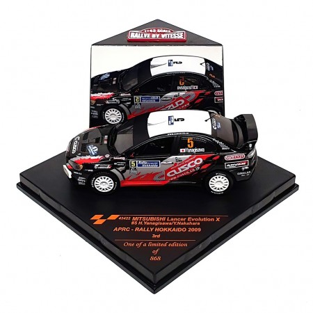 Carro Vitesse Mitsubishi L.evo #5 H.yanagisawa Escala 1/43 - Preto